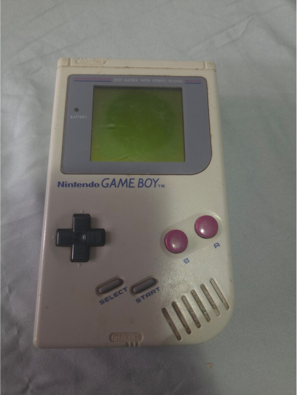 Nintendo Game Boy DMG-01 Original 1989 Gray Handheld Console No Battery Cover
